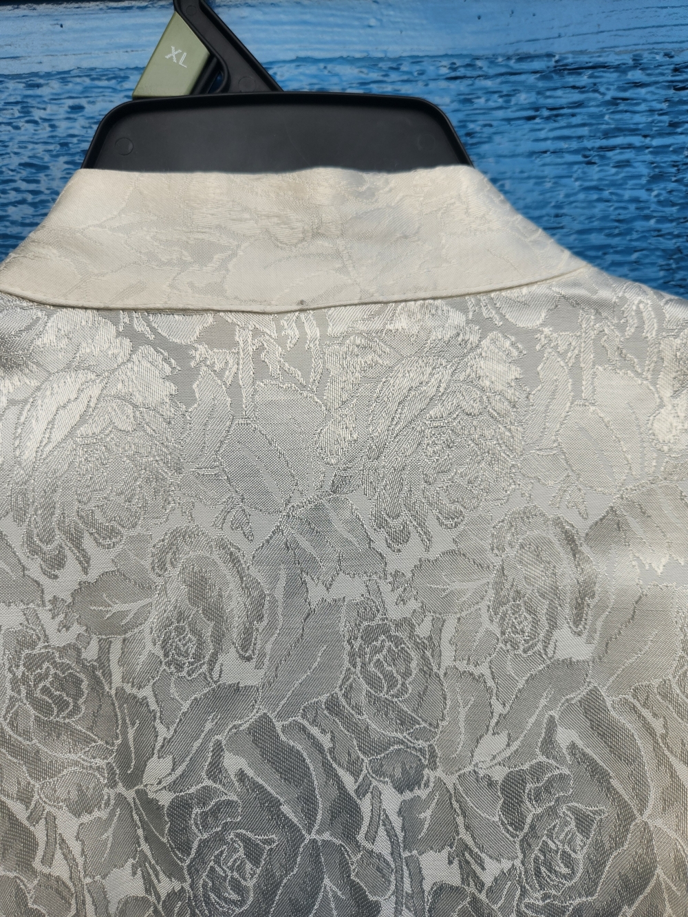 New Frontier Ivory Lace Maxi Dress with Ornate Neckline - Picture 10 of 12